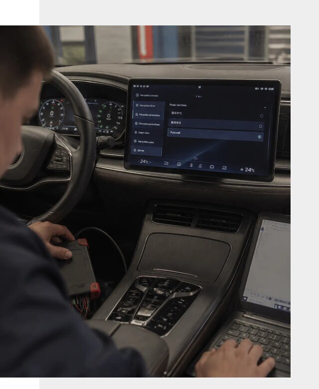 Русификация автомобиля BYD HAN для эксплуатации в Долгопрудном